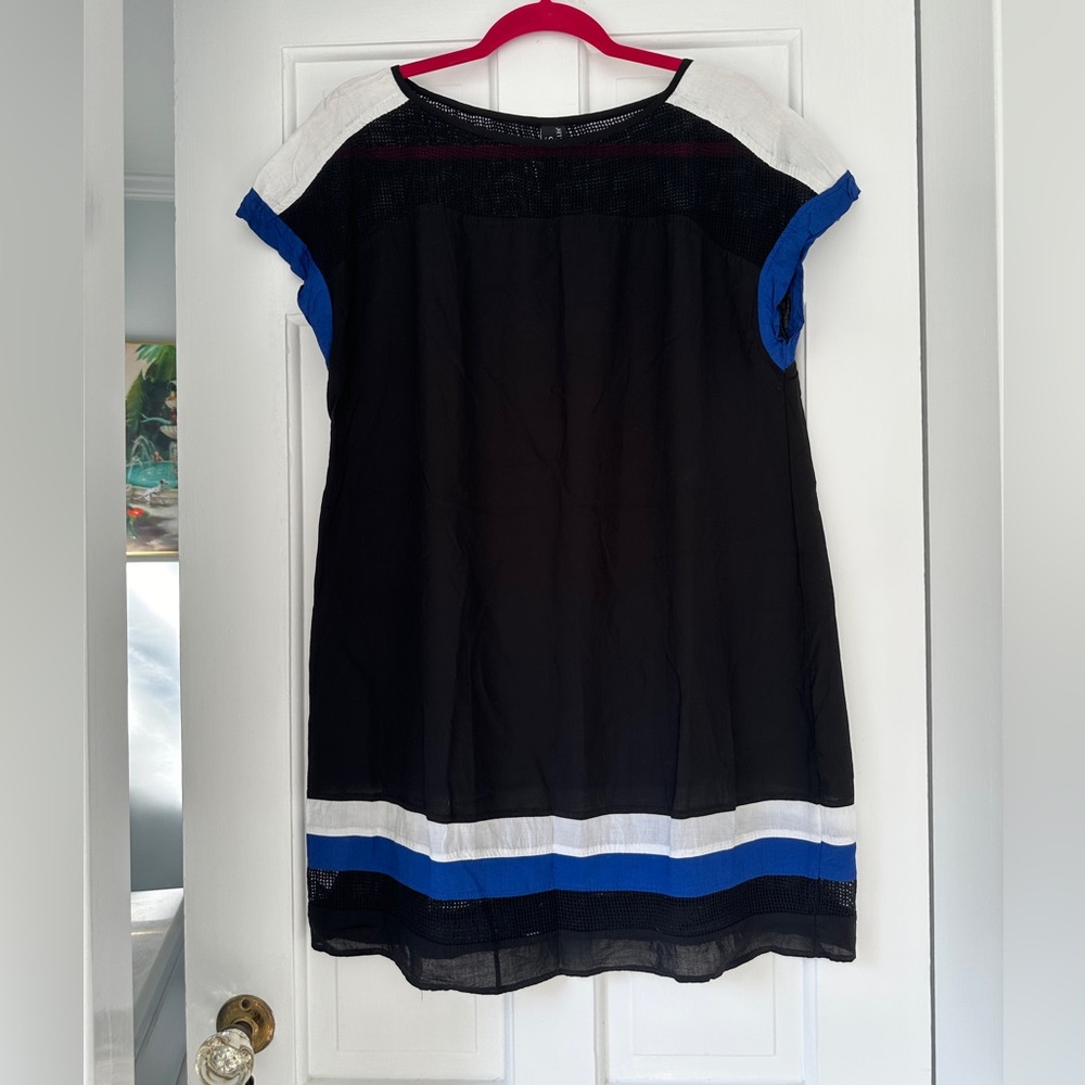 Jets by Jessika Allen Black Swimwear Vacation Summer Cover Up in Size Large